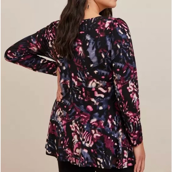 Torrid Studio Knit Surplice Wrap Long Sleeve Top Size 0 - Picture 14 of 14